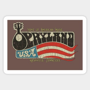 Opryland USA 1972 Sticker